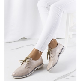 Zapatos con cordones dorados brillantes Grand Street 1 Zapatos con cordones dorados brillantes Grand Street 1