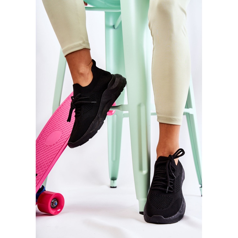 FK2 Zapatos Deportivos Mujer, Sin Cordones Negro Livia 1