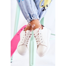 FK2 Deportivas de mujer atadas en blanco Renesme negro rosa dorado 2