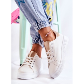 FK2 Deportivas mujer blancas Samanta blanco dorado 3