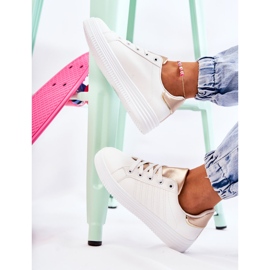 FK2 Deportivas mujer blancas Samanta blanco dorado 5