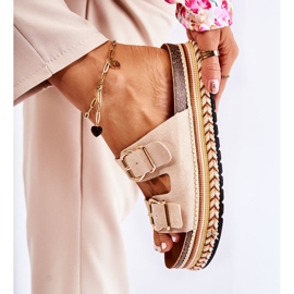 FE1 Pantuflas Mujer Hebillas Beige Melissa 1 FE1 Pantuflas Mujer Hebillas Beige Melissa 1