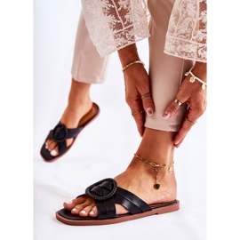 Pantuflas Sansa negras de moda para mujer negro 1
