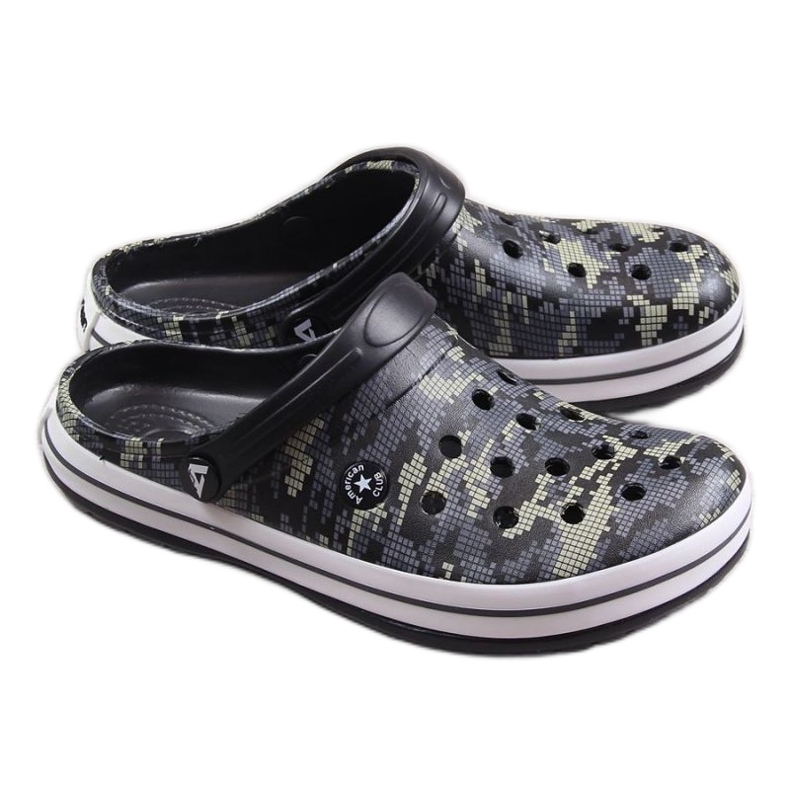 Pantuflas American Club M AM579A camuflaje negro 1