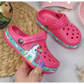 American Club Jr.AM899A Chanclas piscina rosa rosado 1