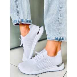 Zapatillas estilo calcetín Lars White blanco 5