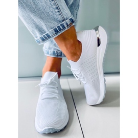 Zapatillas estilo calcetín Lars White blanco 4