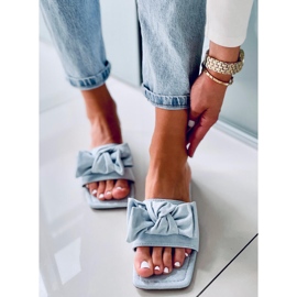 Chanclas Nisha con suela cuadrada azul 1 Chanclas Nisha con suela cuadrada azul 1