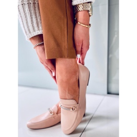 Mocasines mujer Gessa Kaki beige 2