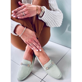 Mocasines de mujer Gessa Verde 4
