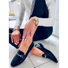 Mocasines de mujer Gessa Negro 4