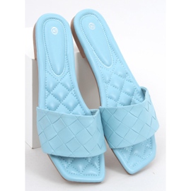 Zapatillas casa con suela cuadrada Sahar LT.BLUE azul 2