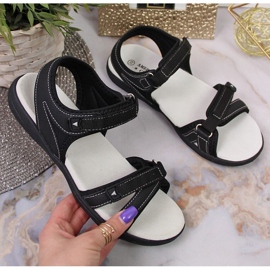 Deportivas negras con velcro At the American Club negro 1