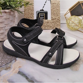 Deportivas negras con velcro At the American Club negro 4