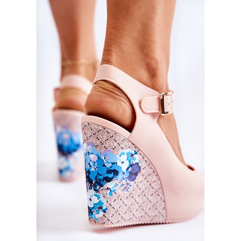 PH1 Sandalias Mujer Cuña Nemesis Beige 2