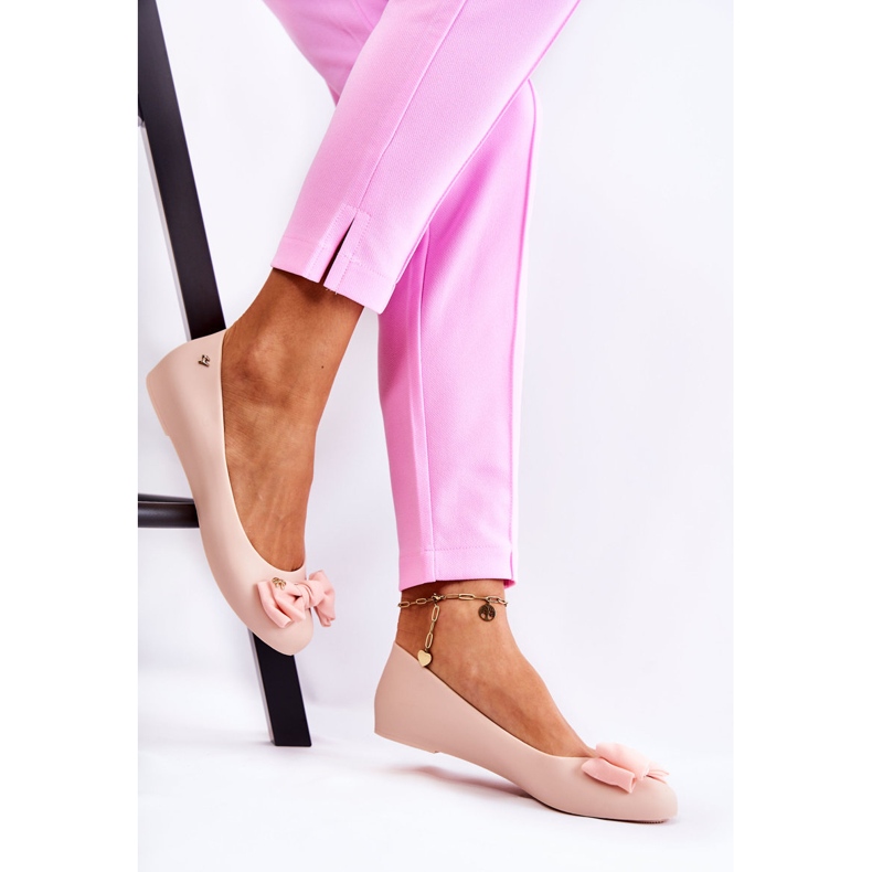 PH1 Bailarina Goma Lazo Mujer Nude Fergie beige 2