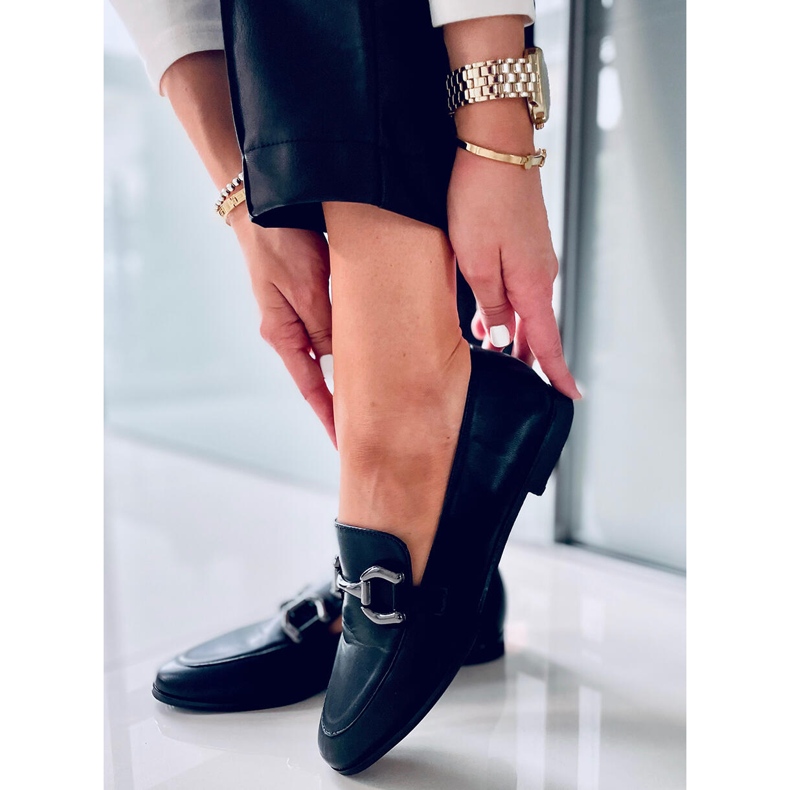 Mocasines mujer Tulip Negro 1