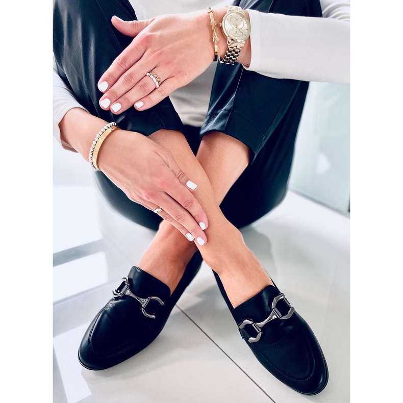 Mocasines mujer Tulip Negro 2