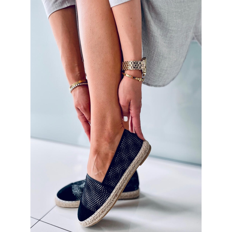 Alika Alpargatas de mujer negras negro 2