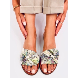 Pantuflas mujer Vors Beige multicolor 5