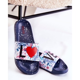 Zapatillas de goma Big Star Love DD274A257 Azul marino multicolor 5