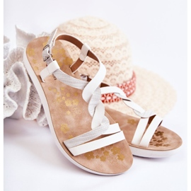 S.Barski Sandalias Infantiles Con Hebilla Blanco Dimmel 1