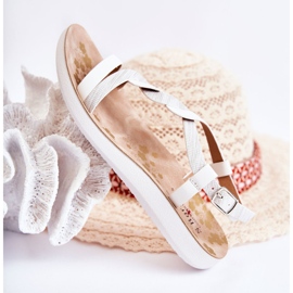 S.Barski Sandalias Infantiles Con Hebilla Blanco Dimmel 4