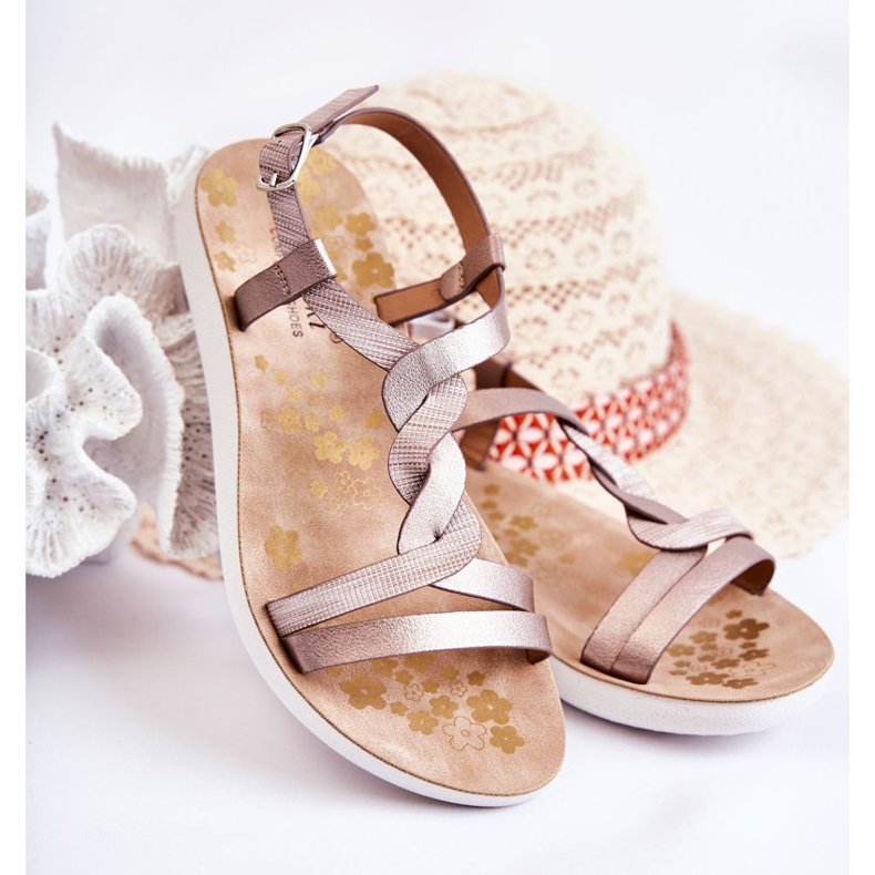 S.Barski Sandalias Infantiles Con Hebilla Plata Dimmel 1