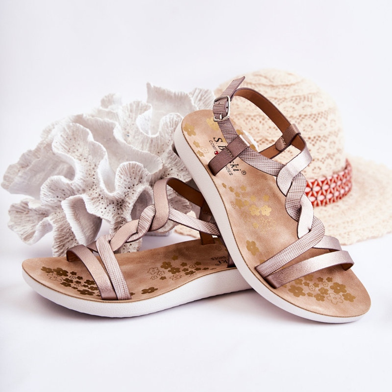 S.Barski Sandalias Infantiles Con Hebilla Plata Dimmel 2