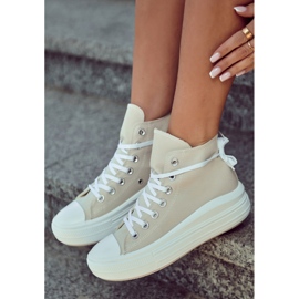 PJ1 Zapatillas Altas Mujer Carlyn Beige 6