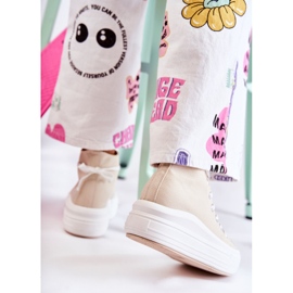 PJ1 Zapatillas Altas Mujer Carlyn Beige 4