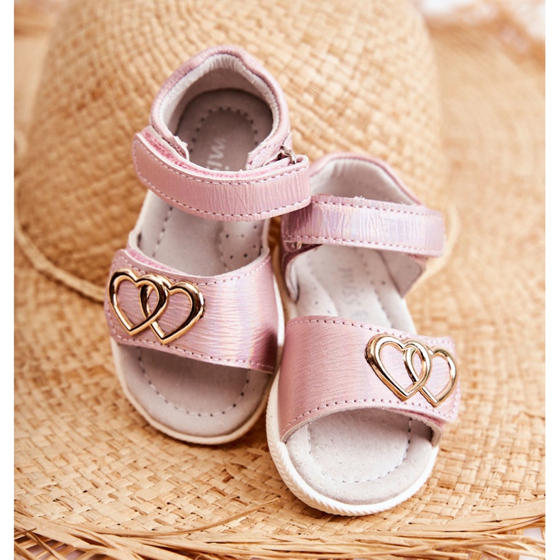PE1 Sandalias Infantiles Con Velcro Rosa Catia ['rosado'] rosado 2