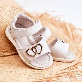 Sandalias Infantiles Catia Blancas con Velcros blanco 1