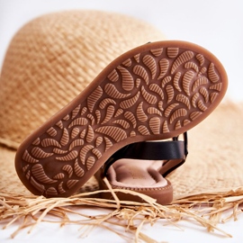 FR1 Sandalias Infantiles Con Velcro Layra Negro ['negro'] 6