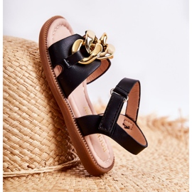FR1 Sandalias Infantiles Con Velcro Layra Negro ['negro'] 7