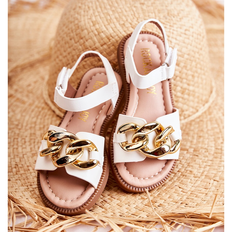 FR1 Sandalias Infantiles Con Velcro Layra Blanco ['blanco'] 2