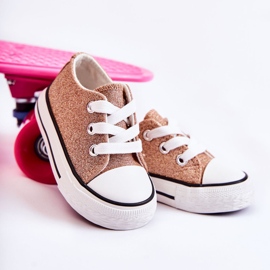 Deportivas Infantiles Atadas Oro Rosa Wella dorado dorado 1