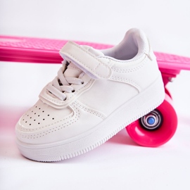 Deportivas Infantiles Con Velcro Blanco Elike 6