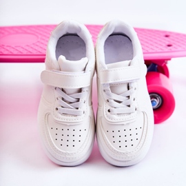 Deportivas Infantiles Con Velcro Blanco Elike 2