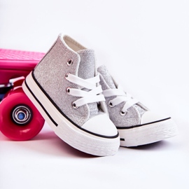 Deportivas Infantiles Altas Catrina Plateadas plata plata 1