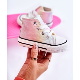 Deportivas Altas Infantiles Blanka Multicolor rosado rosado 7