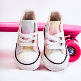 Deportivas Altas Infantiles Blanka Multicolor rosado rosado 6