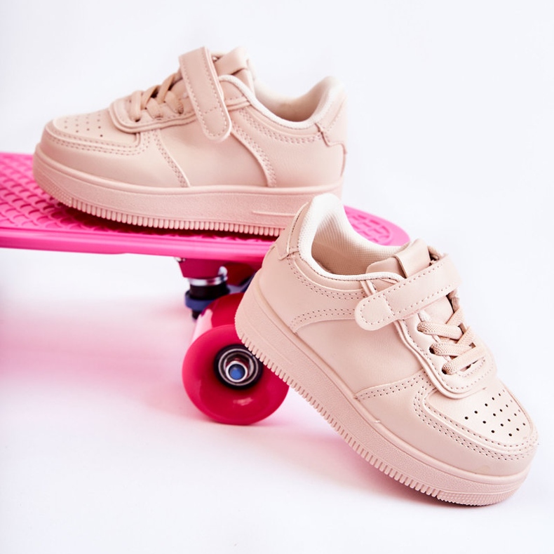 FR1 Deportivas Infantiles Con Velcro Rosa Elike 1