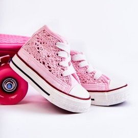 Deportivas Altas Infantiles Rosa Mona rosado 6