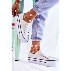 FS3 Sneakers de mujer con plataforma masiva en blanco Farona 8