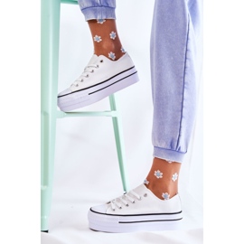FS3 Sneakers de mujer con plataforma masiva en blanco Farona 7