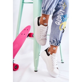 FS3 Deportivas de mujer con plataforma en blanco y negro Eliso 6