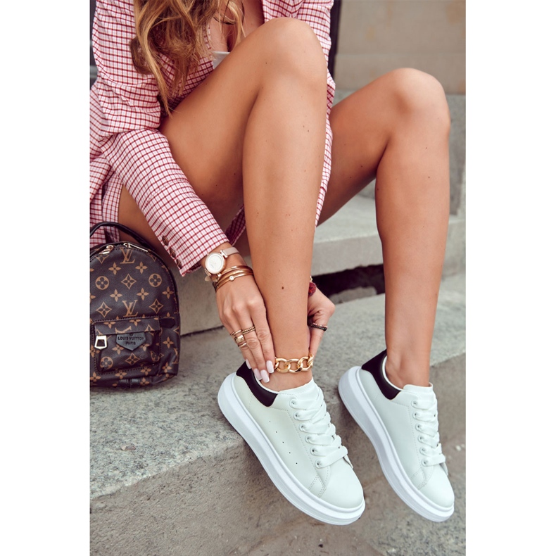 FS3 Deportivas de mujer con plataforma en blanco y negro Eliso 2 FS3 Deportivas de mujer con plataforma en blanco y negro Eliso 2