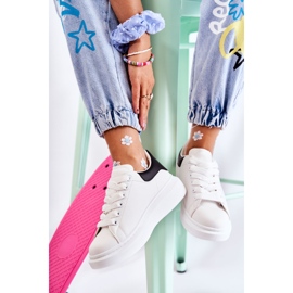 FS3 Deportivas de mujer con plataforma en blanco y negro Eliso 5