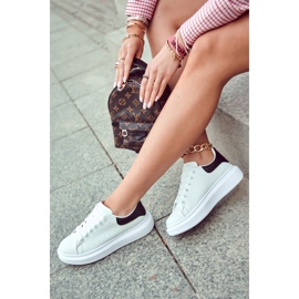 FS3 Deportivas de mujer con plataforma en blanco y negro Eliso 12